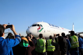اولین ایرباس ۳۲۱ ایرانایر در فرودگاه مهرآباد
