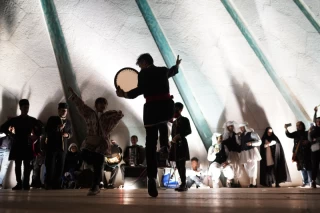 Performing cultural programs in Azadi Square on Nowruz 1402