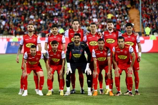 دیدار تیم های فوتبال پرسپولیس - ملوان در هفته بیست و پنجم لیگ برتر فوتبال ایران