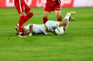 دیدار تیم های فوتبال پرسپولیس - ملوان در هفته بیست و پنجم لیگ برتر فوتبال ایران