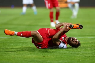 دیدار تیم های فوتبال پرسپولیس - ملوان در هفته بیست و پنجم لیگ برتر فوتبال ایران
