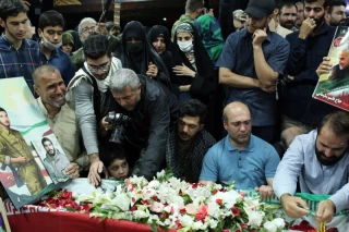 مراسم تشییع پیکر شهید جانی بت اوشانا