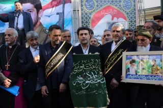 مراسم تشییع پیکر شهید جانی بت اوشانا