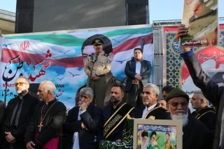 مراسم تشییع پیکر شهید جانی بت اوشانا