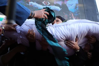 مراسم تشییع پیکر شهید جانی بت اوشانا