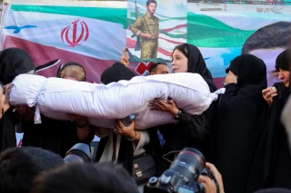 مراسم تشییع پیکر شهید جانی بت اوشانا