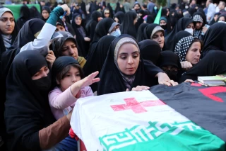 مراسم تشییع پیکر شهید جانی بت اوشانا