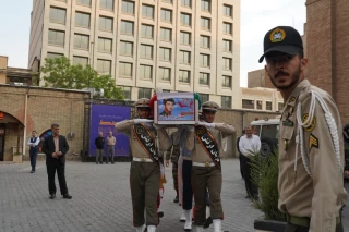 مراسم تشییع پیکر شهید جانی بت اوشانا