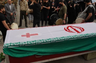 مراسم تشییع پیکر شهید جانی بت اوشانا