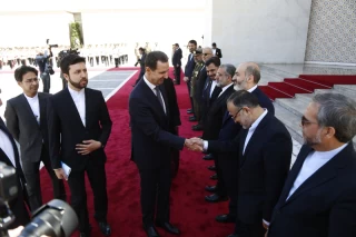 استقبال رسمی بشار اسد از ابراهیم رئیسی رئیس جمهور ایران