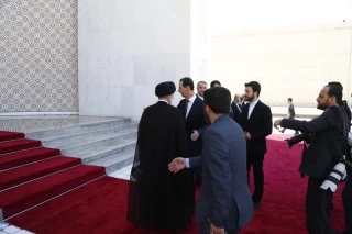استقبال رسمی بشار اسد از ابراهیم رئیسی رئیس جمهور ایران