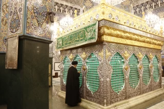 حضور رییس جمهور در حرم مطهر حضرت زینب (س)