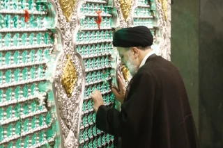 حضور رییس جمهور در حرم مطهر حضرت زینب (س)