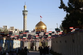 حضور رییس جمهور در حرم مطهر حضرت زینب (س)