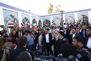 حضور رییس جمهور در حرم مطهر حضرت زینب (س)