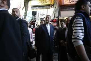 حضور رییس جمهور در مسجد اموی دمشق