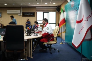 نشست خبری پیرحسین کولیوند رئیس جمعیت هلال احمر