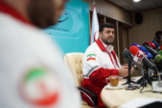 نشست خبری پیرحسین کولیوند رئیس جمعیت هلال احمر