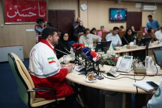 نشست خبری پیرحسین کولیوند رئیس جمعیت هلال احمر