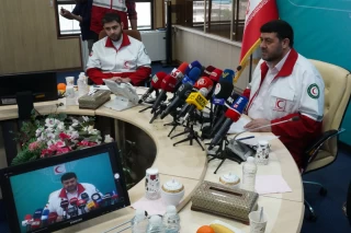 نشست خبری پیرحسین کولیوند رئیس جمعیت هلال احمر