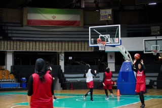 تمرین تیم ملی بسکتبال زنان ایران