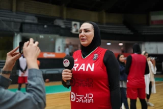 تمرین تیم ملی بسکتبال زنان ایران