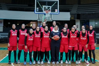 تمرین تیم ملی بسکتبال زنان ایران