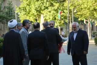 دیدار اسدالله اسدی دیپلمات آزاد شده ایرانی با وزیر امور خارجه