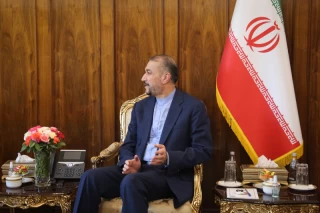 دیدار اسدالله اسدی دیپلمات آزاد شده ایرانی با وزیر امور خارجه