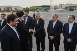 مراسم بدرقه رسمی رییس جمهور در سفر به آمریکای لاتین