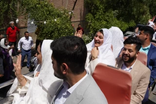 مراسم ازدواج ۱۴ زوج ترکمن در تهران