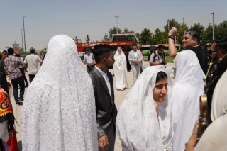 مراسم ازدواج ۱۴ زوج ترکمن در تهران