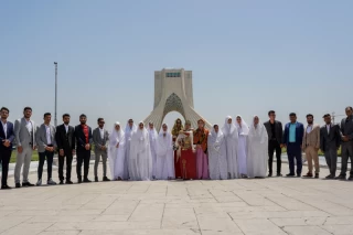 مراسم ازدواج ۱۴ زوج ترکمن در تهران