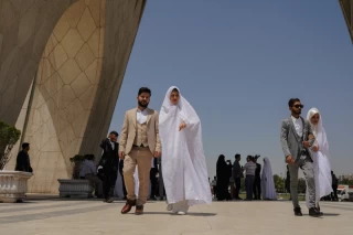 مراسم ازدواج ۱۴ زوج ترکمن در تهران