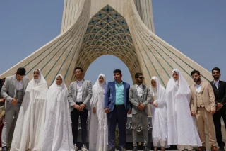 مراسم ازدواج ۱۴ زوج ترکمن در تهران