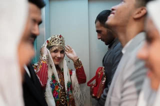 Marriage ceremony of 14 Turkmen couples in Tehran