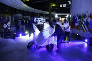 The unveiling of the Iranian Formula One car