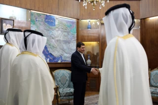 دیدار وزیر کار قطر با معاون اول رئیس جمهوری ایران