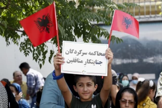 تجمع اعضای «انجمن نجات» مقابل سفارت ترکیه