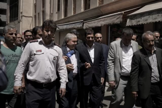 بازدید معاون اول رییس جمهور از بازار پاچنار تهران