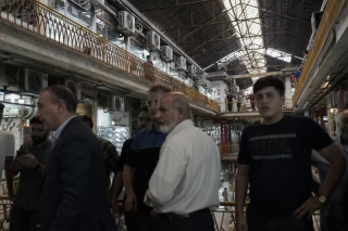 بازدید معاون اول رییس جمهور از بازار پاچنار تهران