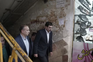 بازدید معاون اول رییس جمهور از بازار پاچنار تهران