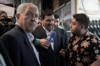 بازدید معاون اول رییس جمهور از بازار پاچنار تهران
