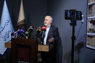 مراسم رونمایی از نقش برجسته ساسانی
