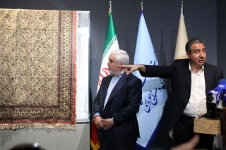 مراسم رونمایی از نقش برجسته ساسانی