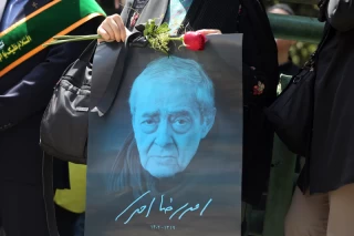 مراسم تشییع پیکر احمدرضا احمدی