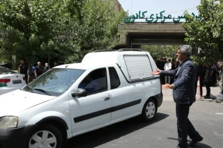 مراسم تشییع پیکر احمدرضا احمدی