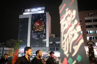 عزاداری در خیمه عاشورایی میدان هفت تیر تهران