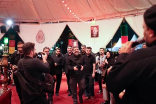 عزاداری در خیمه عاشورایی میدان هفت تیر تهران