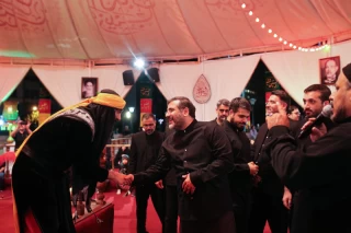 عزاداری در خیمه عاشورایی میدان هفت تیر تهران